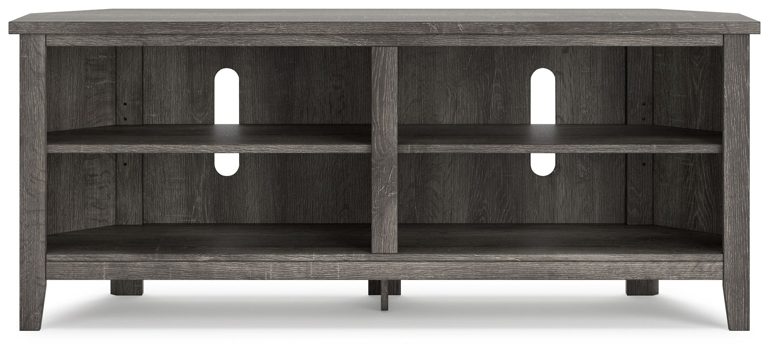 Arlenbry - Gris - Mueble esquinero mediano para TV