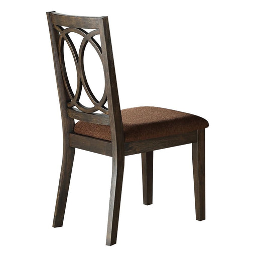 Jameson - Side Chair (Set of 2) - Brown Fabric & Espresso Bedding & Furniture DiscountersFurniture Store in Orlando, FL