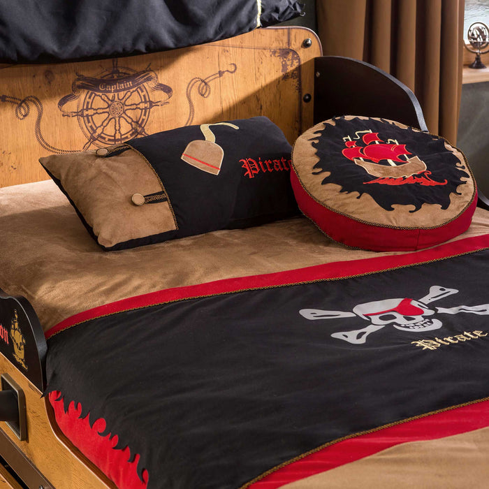 Pirate - Twin Comforter (Set of 3) - Brown