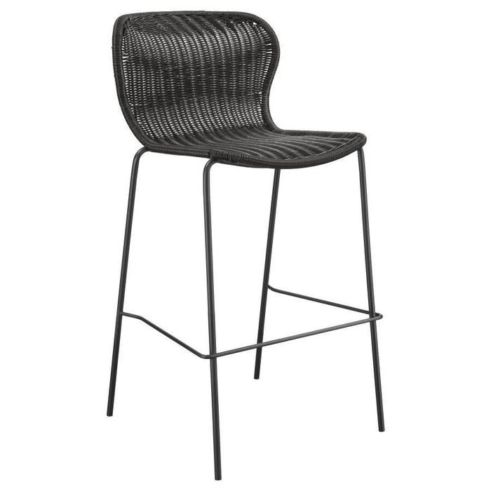 Mckinley - Upholstered Bar Stools With Footrest (Set of 2)