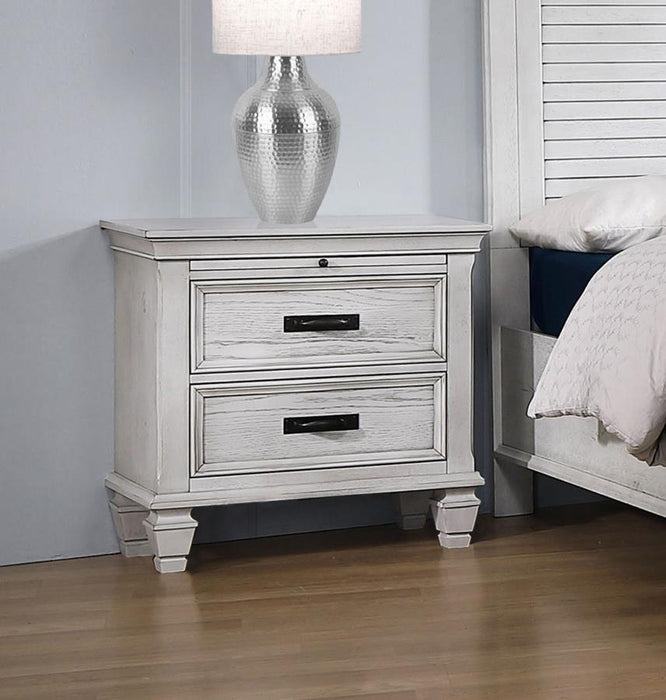 Franco - 2-drawer Nightstand Bedding & Furniture Discounters