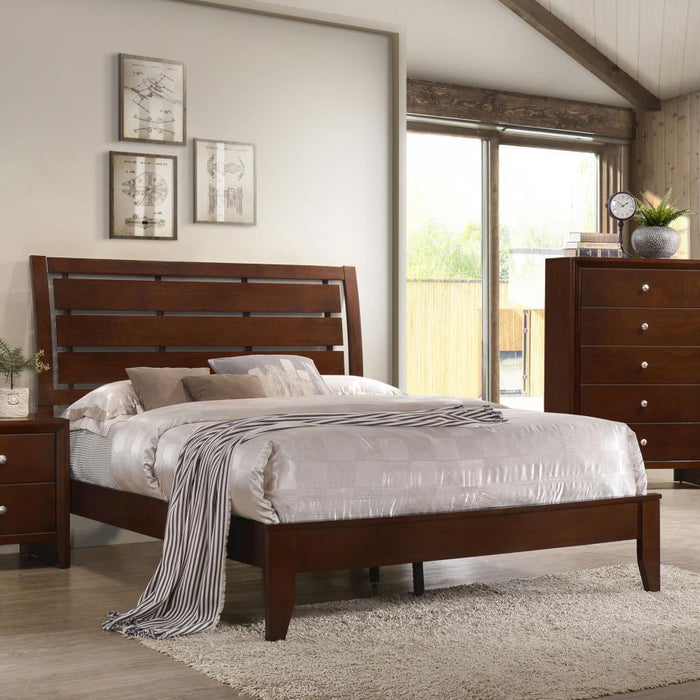 Serinity - Panel Bed with Cut-out Headboard Bedding & Furniture DiscountersFurniture Store in Orlando, FL
