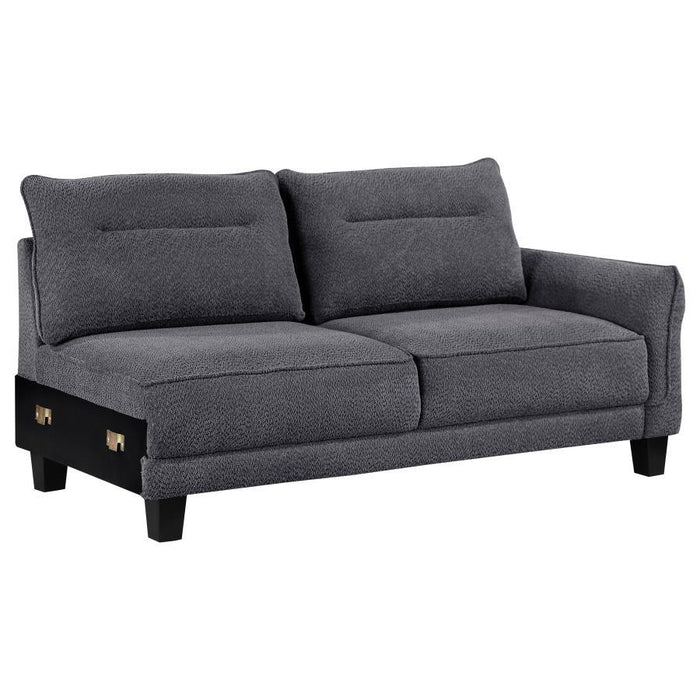 Caspian - Upholstered Curved Arms Sectional Sofa