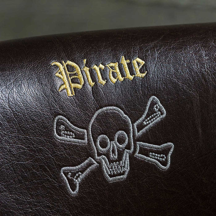 Pirate - Brown Leatherette Chair