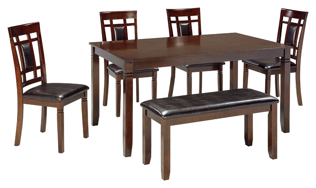 Bennox - Marrom - Conjunto de mesa para sala de jantar (conjunto de 6)