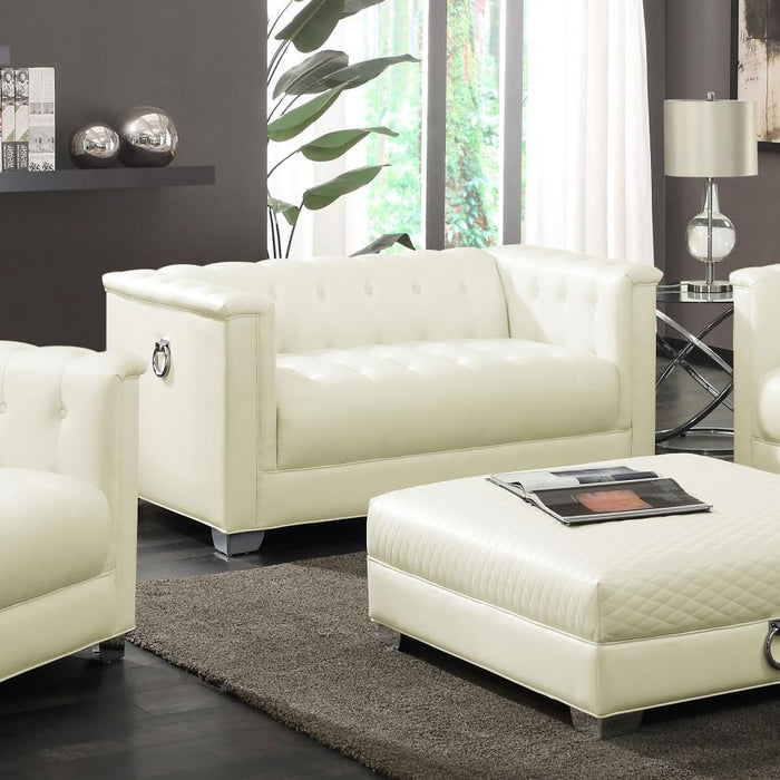 Chaviano - Loveseat - Perla y Blanco