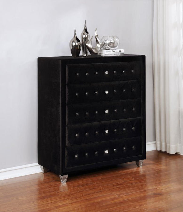 Deanna - 5-drawer Rectangular Chest Bedding & Furniture DiscountersFurniture Store in Orlando, FL