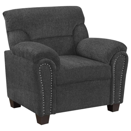 Clemintine - Upholstered Chair with Nailhead Trim Bedding & Furniture DiscountersFurniture Store in Orlando, FL