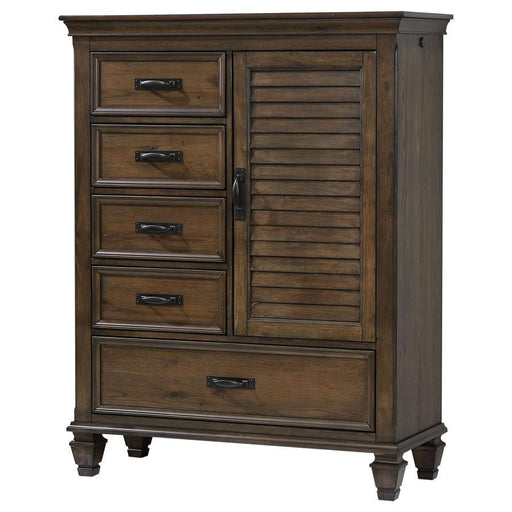Franco - 5-drawer Gentleman’s Chest Bedding & Furniture Discounters
