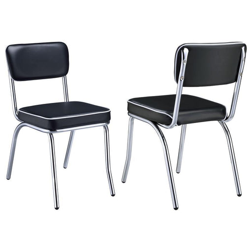 Retro - Open Back Side Chairs (Set of 2) Bedding & Furniture Discounters