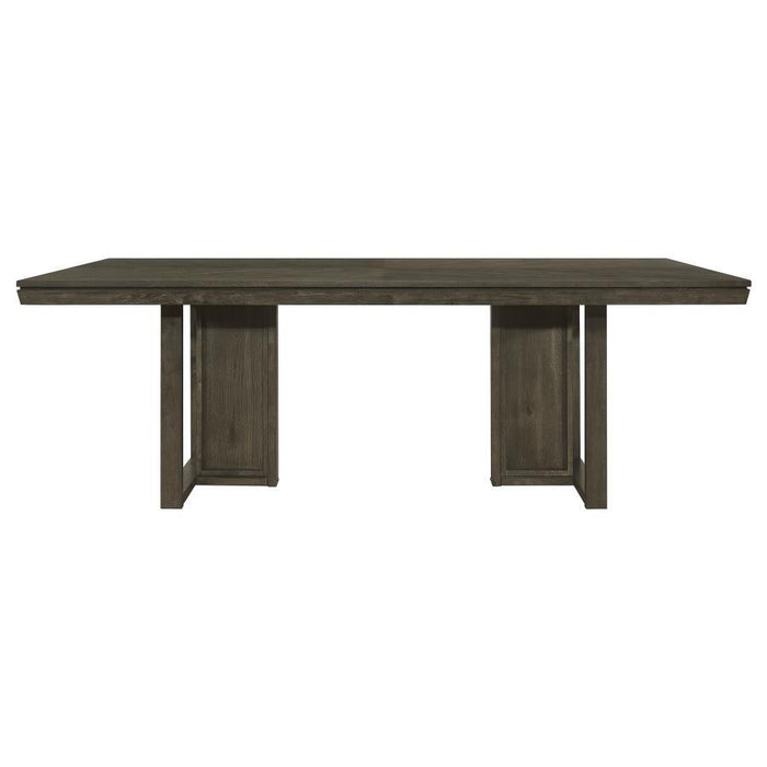 Mesa de Comedor de Madera - Marrón Oscuro