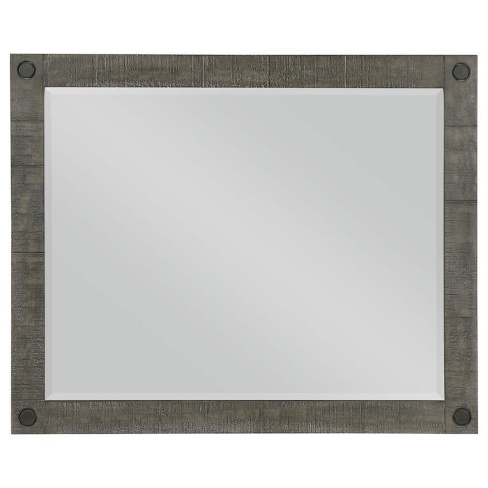 Lilith - Rectangular Dresser Mirror - Distressed Gray