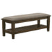 Franco - Bench with Lower Shelf Bedding & Furniture Discounters