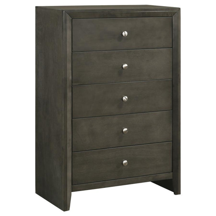 Serenity - Five-drawer Chest Bedding & Furniture Discounters