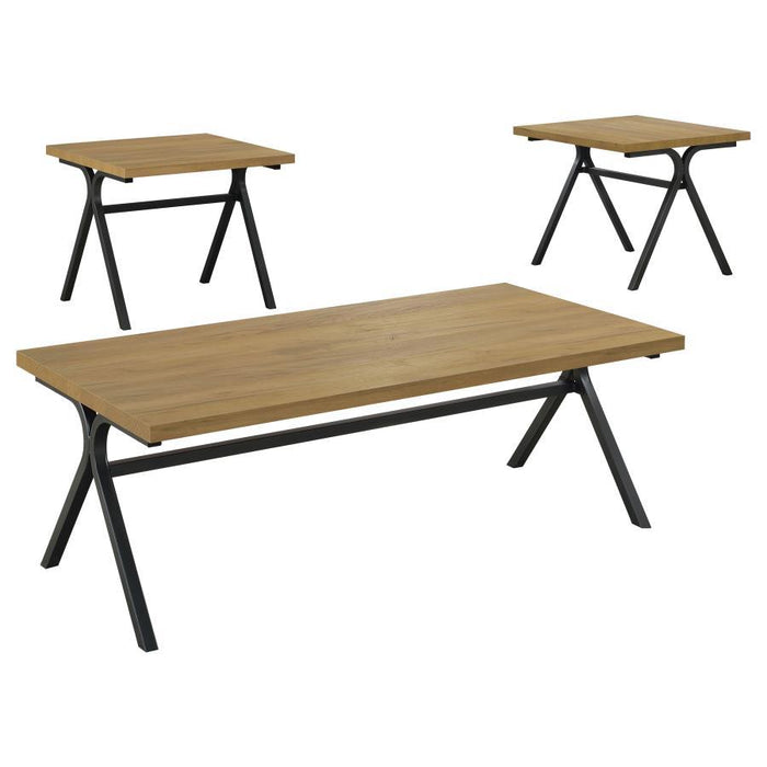 Colmar - Conjunto de Mesa com 3 Peças - Castanho Claro