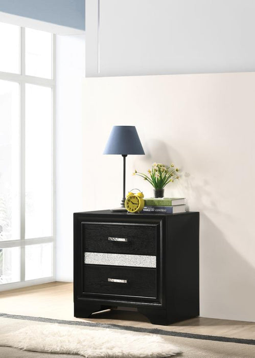Miranda - 2-drawer Nightstand Tray Bedding & Furniture Discounters