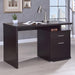 Irving - 2-drawer Office Desk with Cabinet Bedding & Furniture DiscountersFurniture Store in Orlando, FL