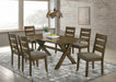 Alston - Rustic Trestle Dining Room Set Bedding & Furniture Discounters