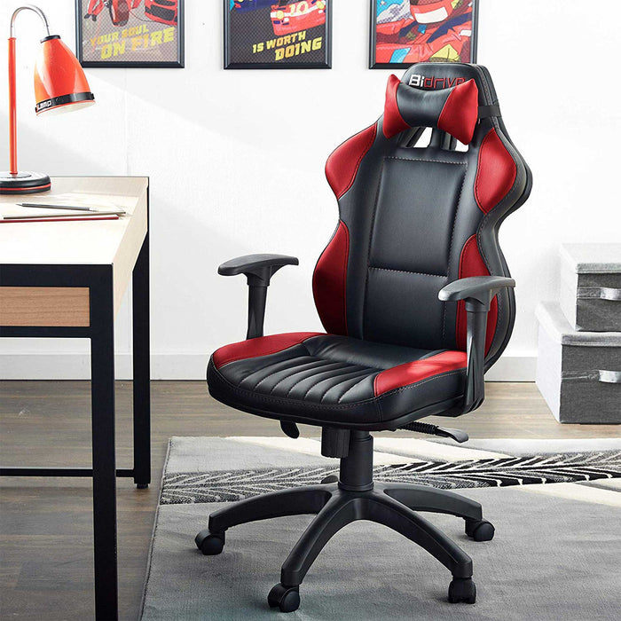 GTS - Ergonomic Swivel Gaming Chair - Red