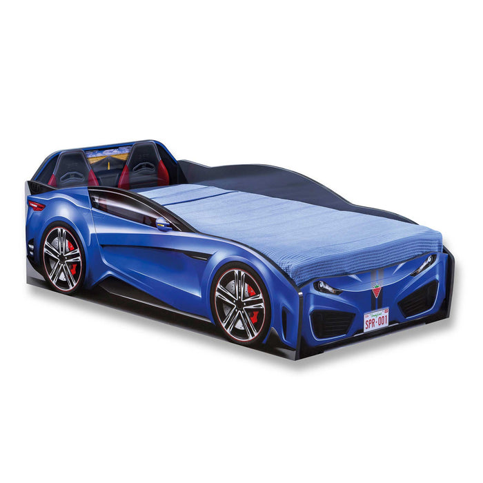 Spyder - Toddler Race Car Bed - Blue