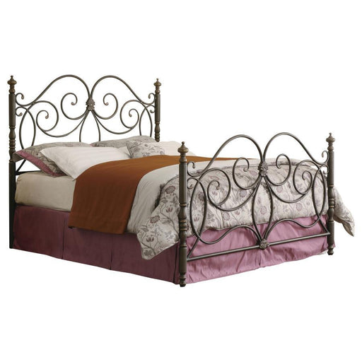 London - Metal Scroll Bed Bedding & Furniture Discounters