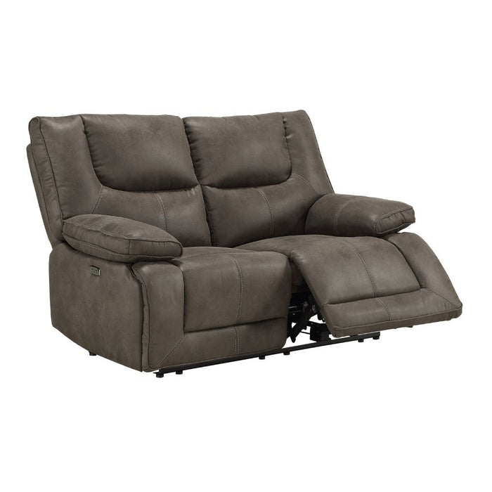 Harumi - Loveseat - Cuero Gris-Aire