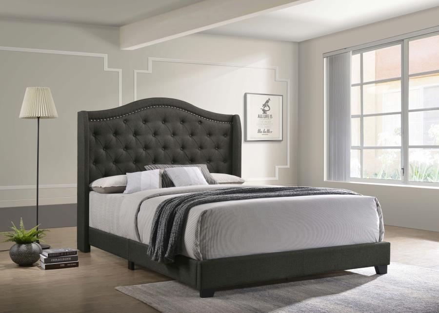 Sonoma - Headboard Bed with Nailhead Trim Bedding & Furniture Discounters