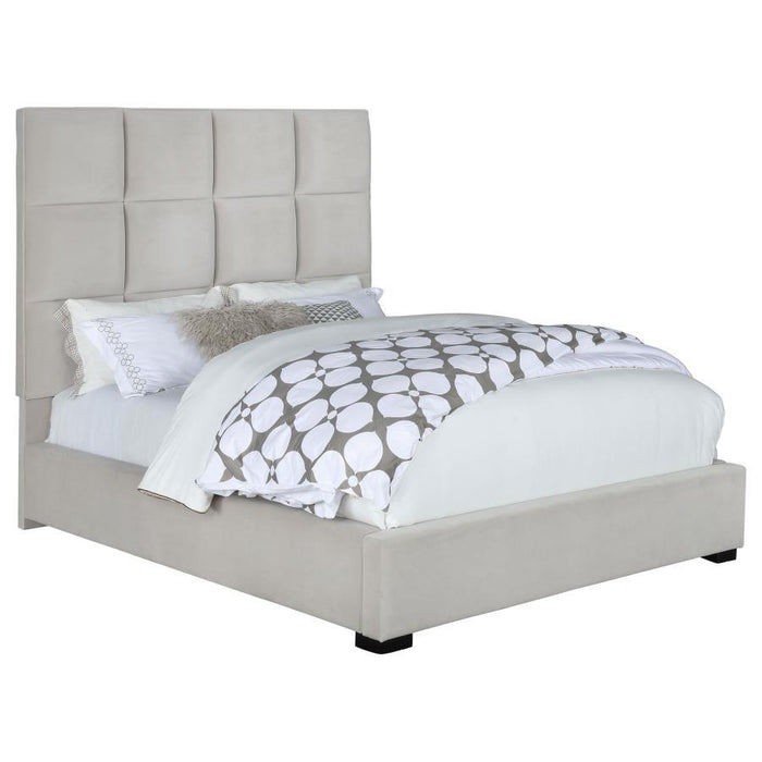 Panes - Tufted Upholstered Panel Bed Bedding & Furniture Discounters