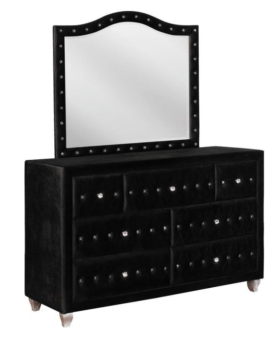 Deanna - Button Tufted Mirror Bedding & Furniture DiscountersFurniture Store in Orlando, FL