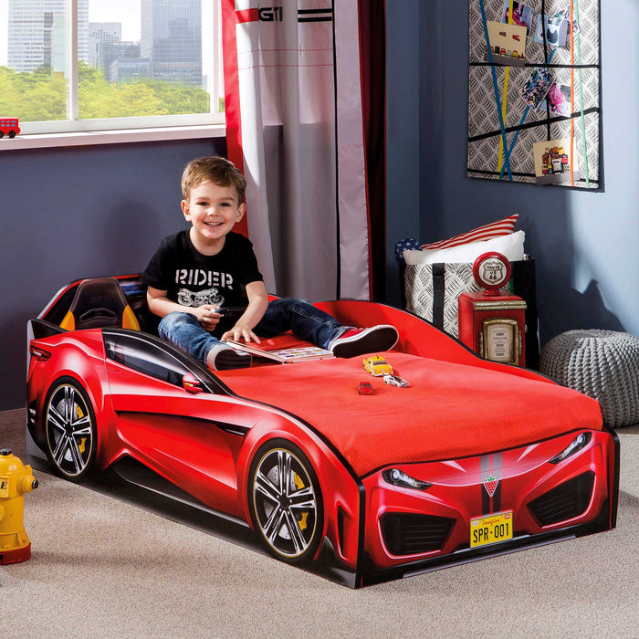 Spyder - Toddler Race Car Bed - Red