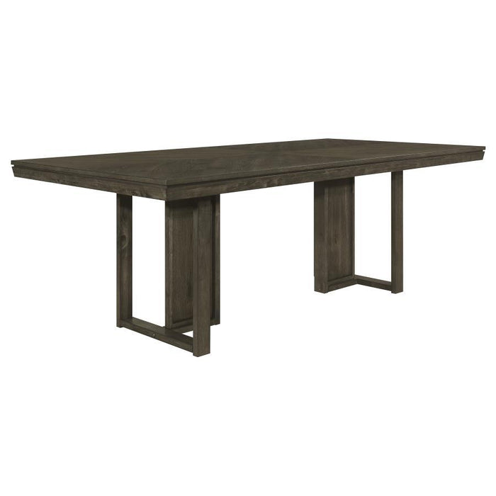 Mesa de Comedor de Madera - Marrón Oscuro