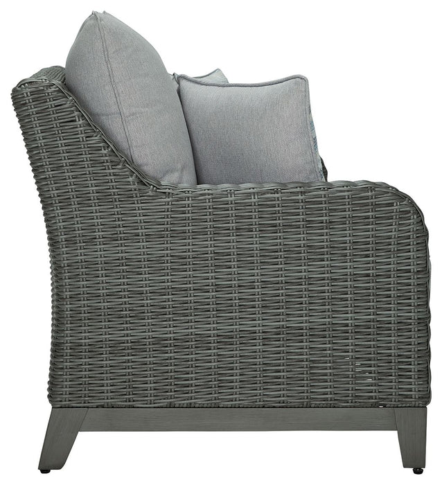 Elite Park - Cinza - Loveseat com almofada