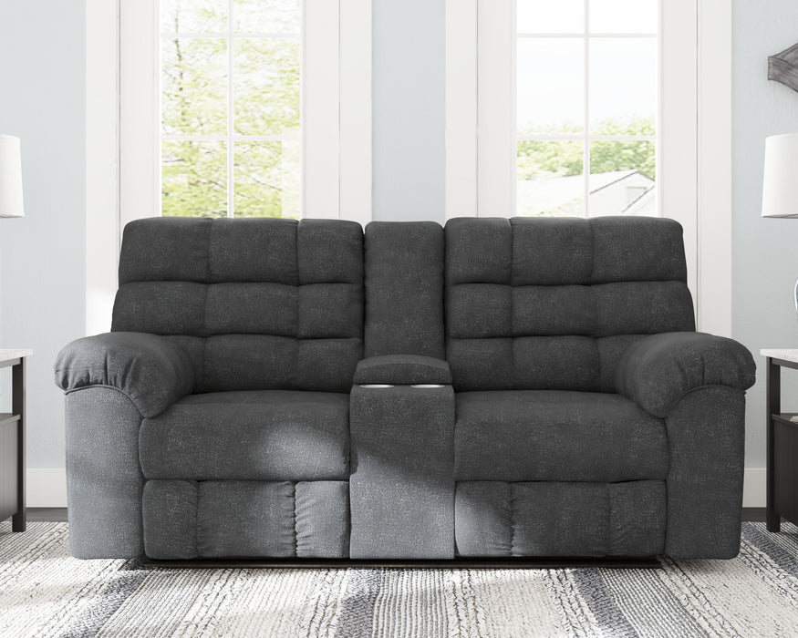 Wilhurst - Marine - Double Rec Loveseat W/Console