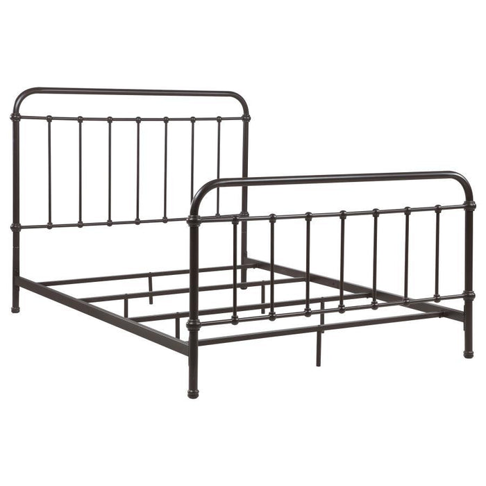 Livingston - Panel Metal Bed Bedding & Furniture Discounters