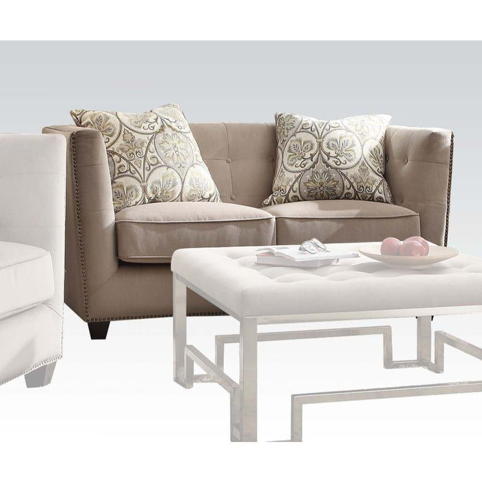 Juliana - Loveseat - Tecido Bege