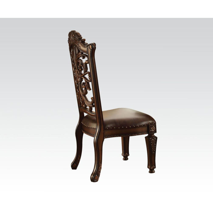 Vendome - Side Chair (Set of 2) - PU & Cherry - Wood - 48" Bedding & Furniture DiscountersFurniture Store in Orlando, FL